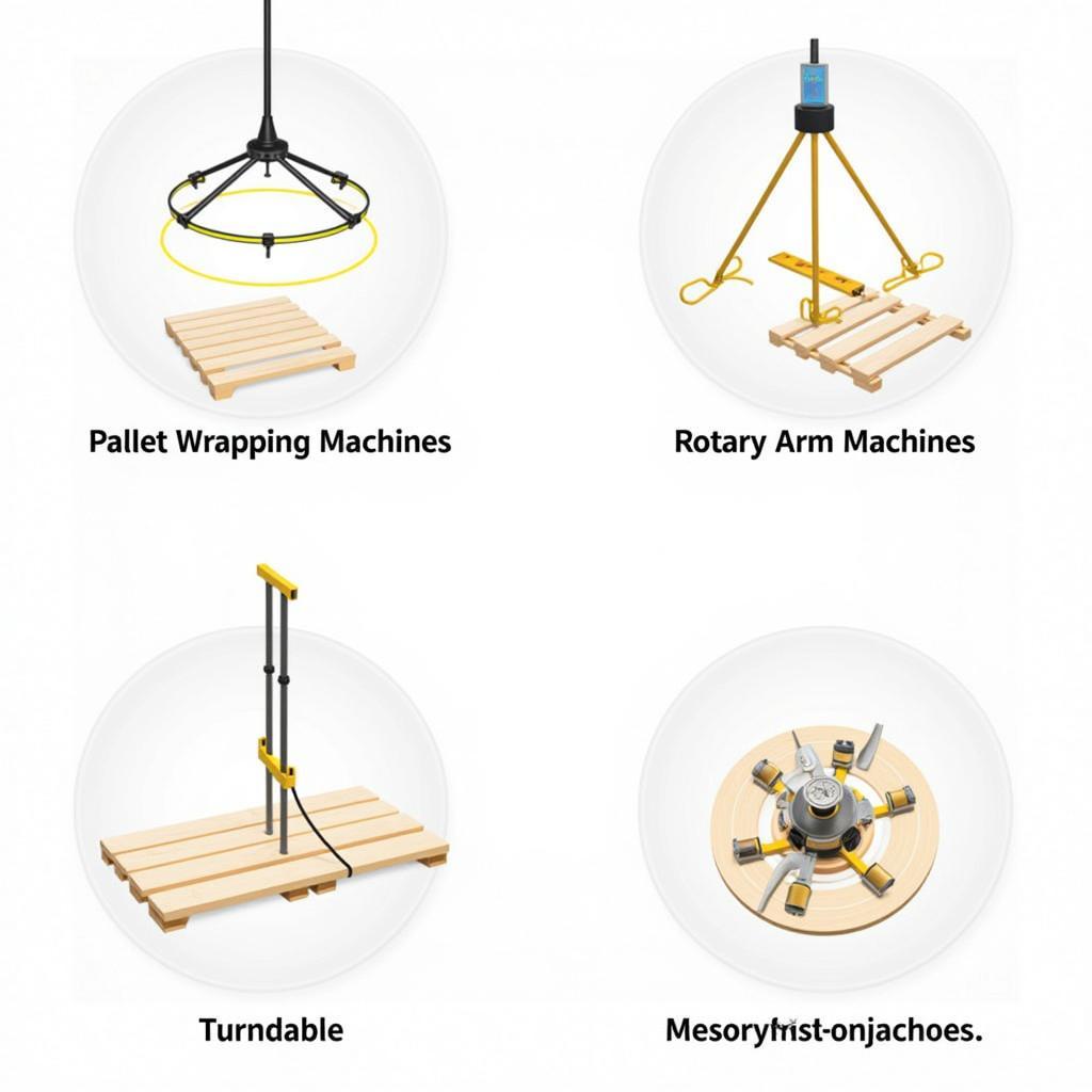 Phân loại máy quấn màng pallet theo cơ chế hoạt động