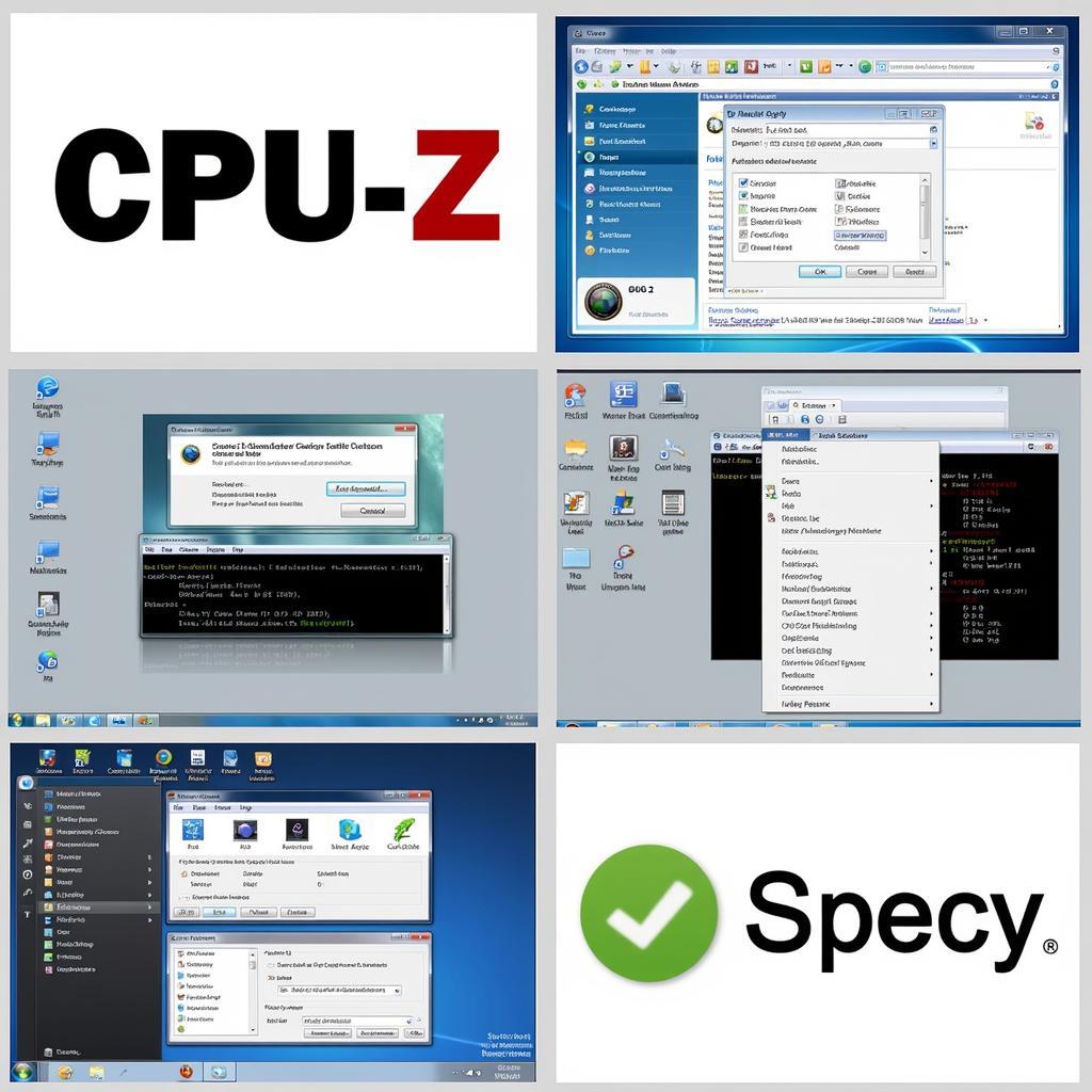 Software for checking computer specifications