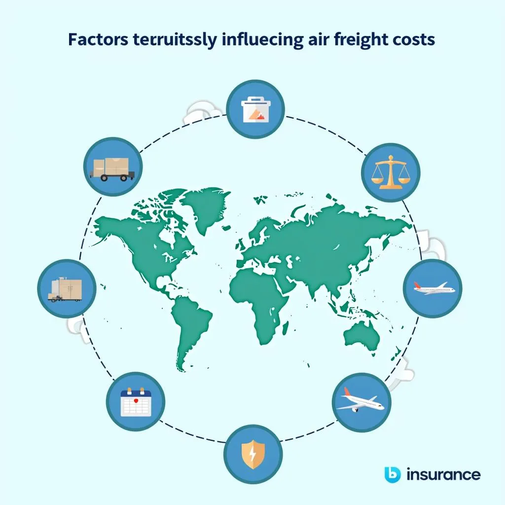 Các yếu tố ảnh hưởng đến phí vận chuyển hàng không