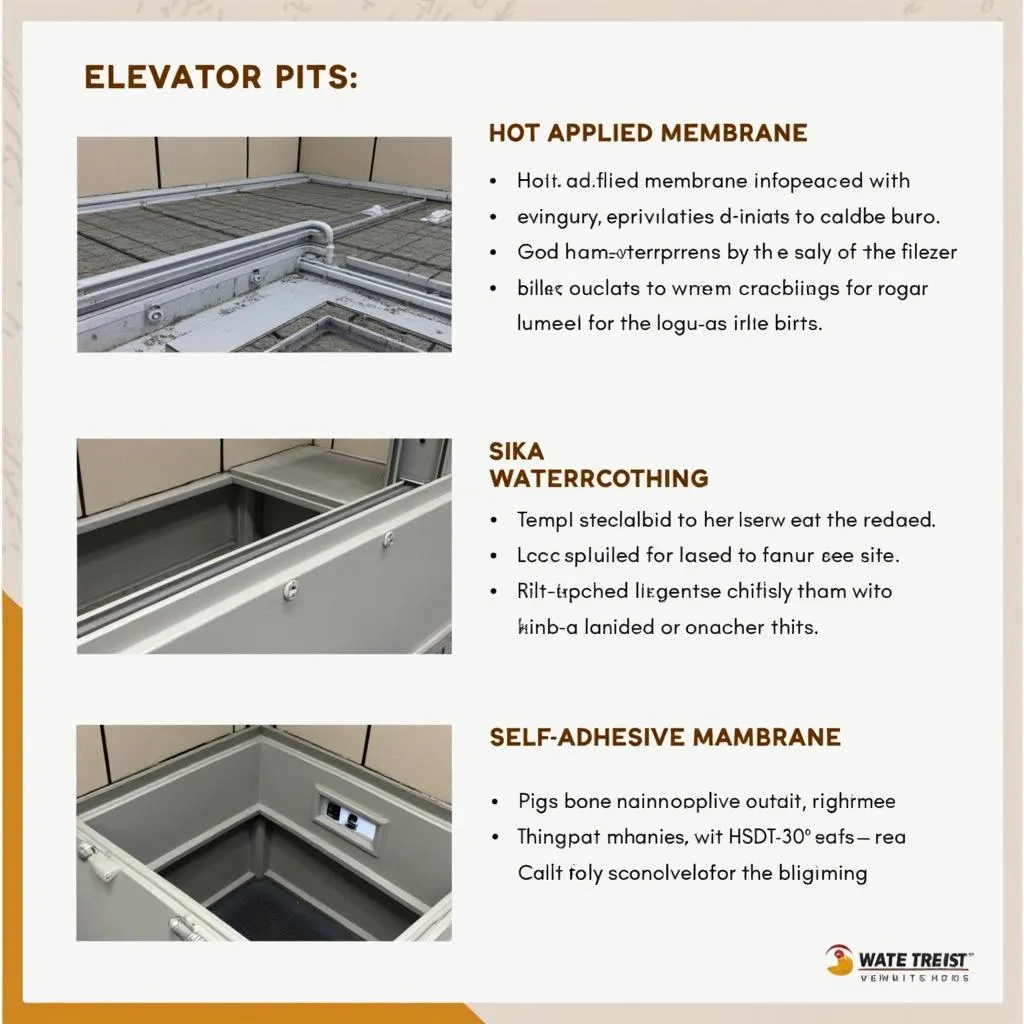 Elevator Pit Waterproofing Methods