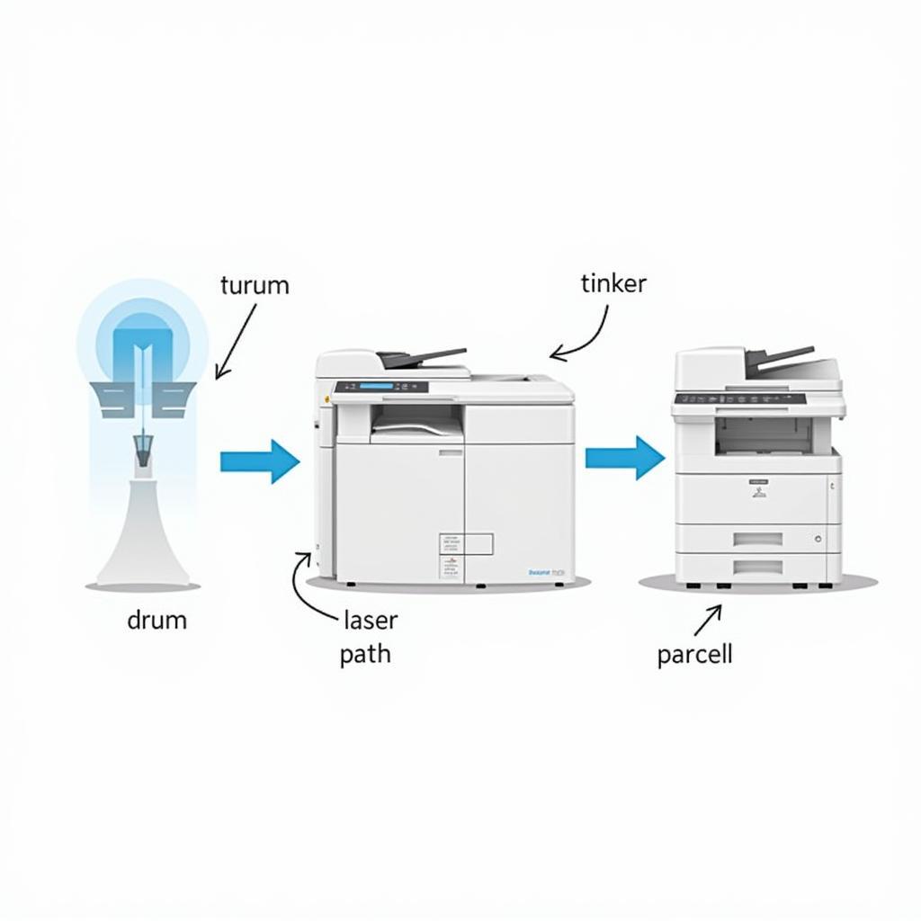 Quy Trình Sao Chép Của Máy Photocopy