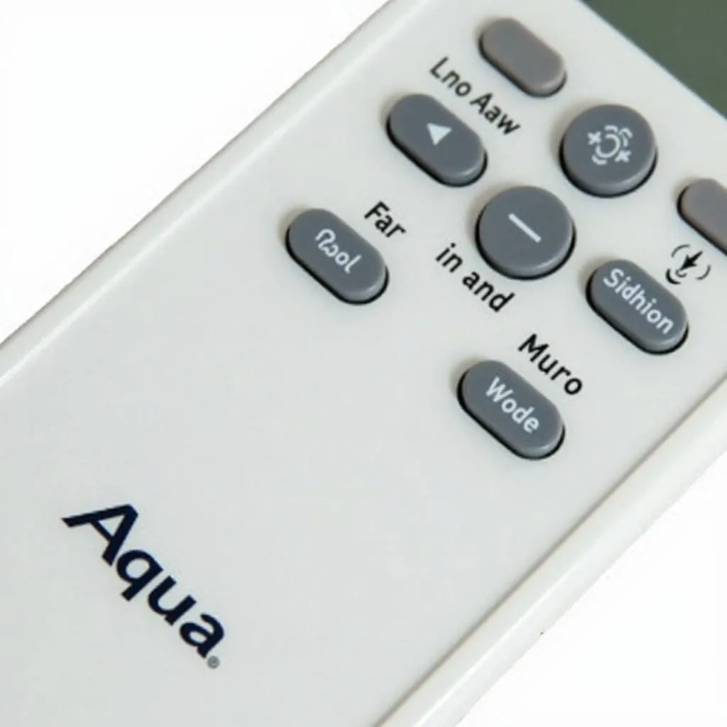 Nút Chế Độ trên Remote Máy Lạnh Aqua