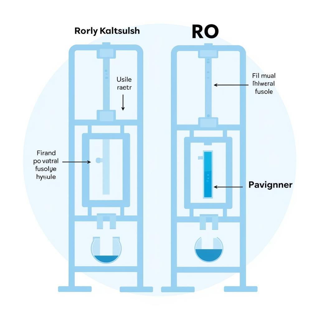 So sánh sơ đồ máy lọc nước nano và RO