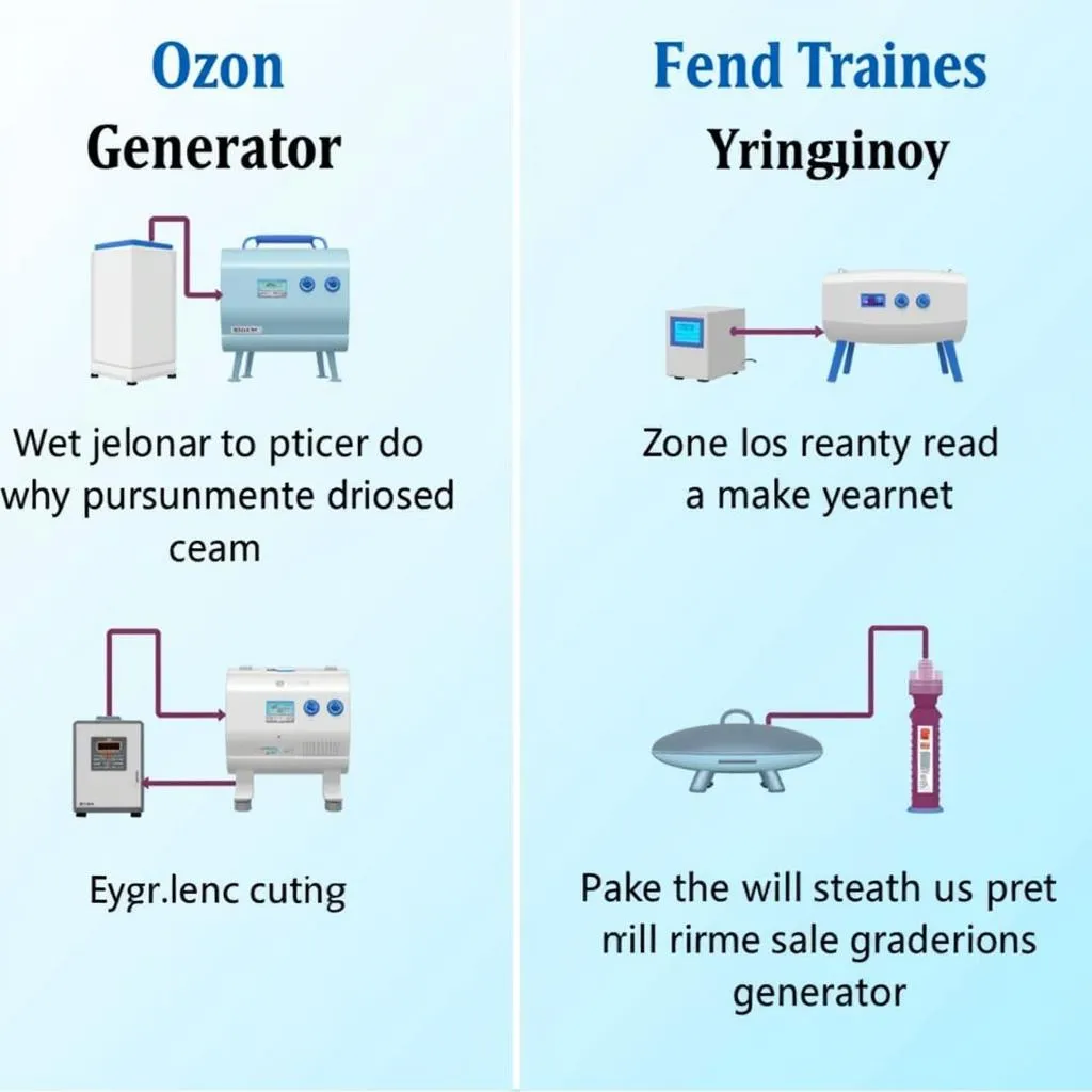 So sánh các loại máy tạo ozone