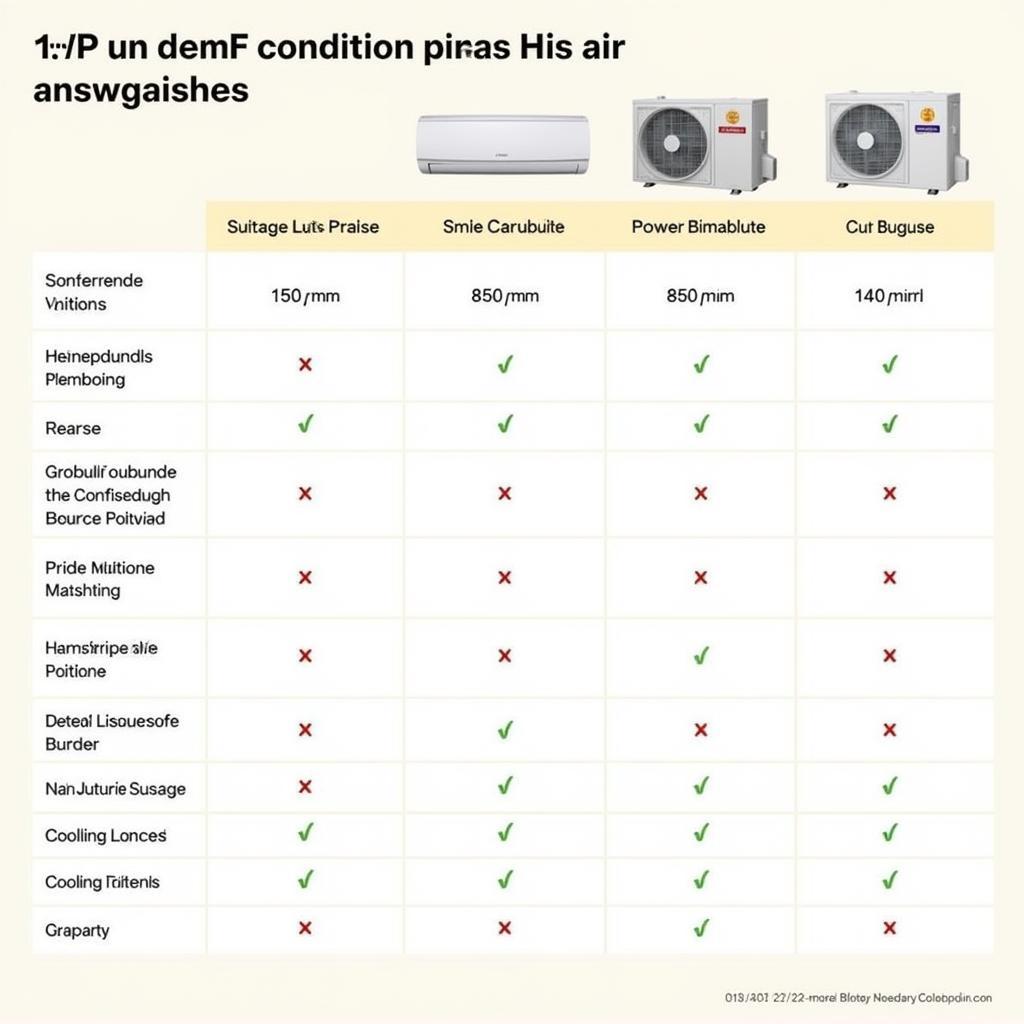 So sánh máy lạnh 1HP và 1.5HP