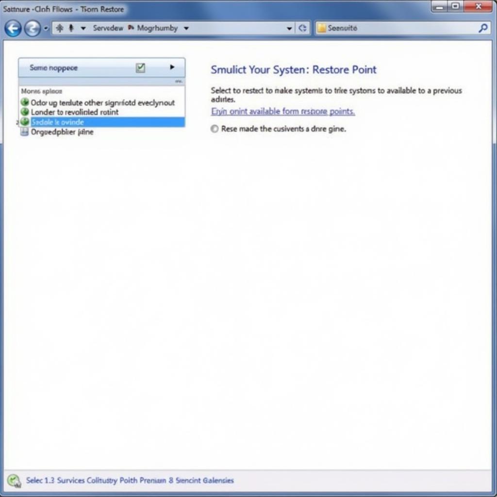 Using System Restore to fix Windows error