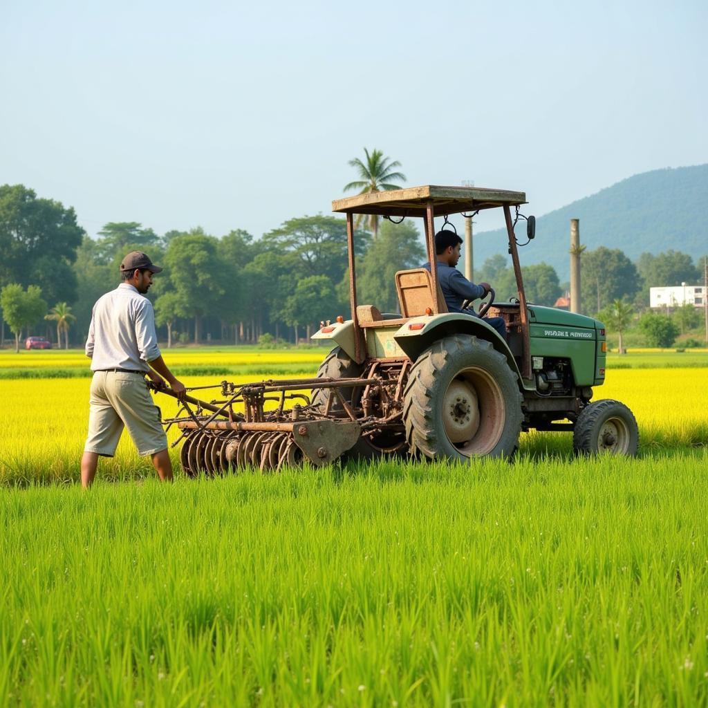 Sử dụng máy cấy mạ