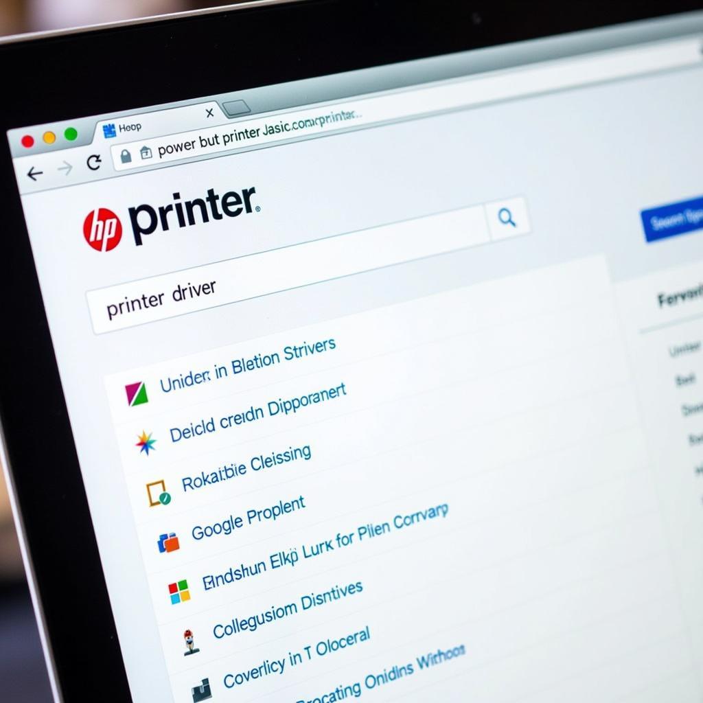 Downloading printer driver from manufacturer website