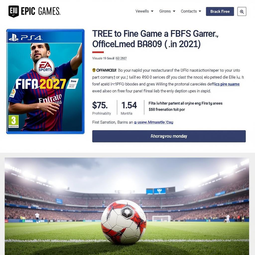 Nhận FIFA Miễn Phí Trên Epic Games Store