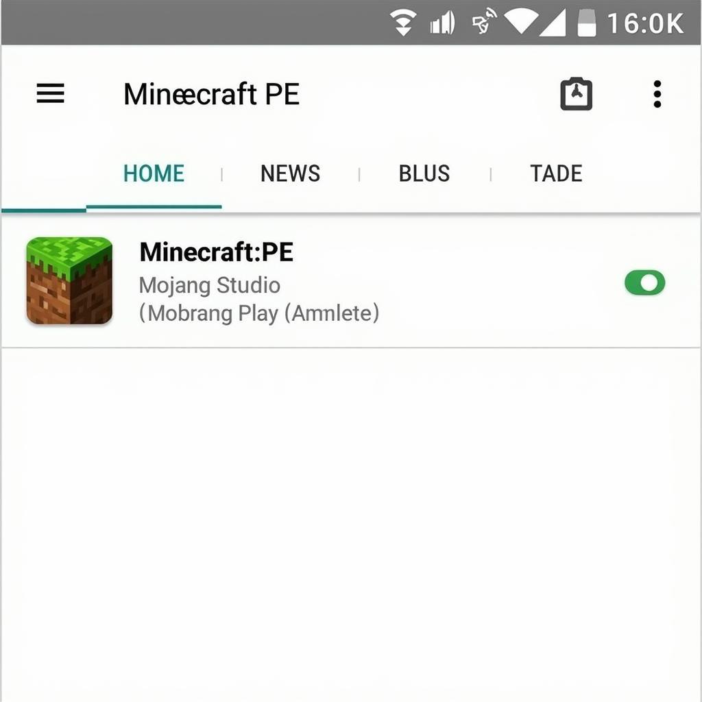 Tìm kiếm Minecraft PE trên Google Play Store