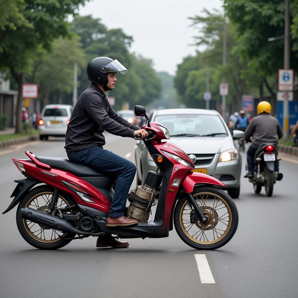 Hiện trường vụ tai nạn giao thông