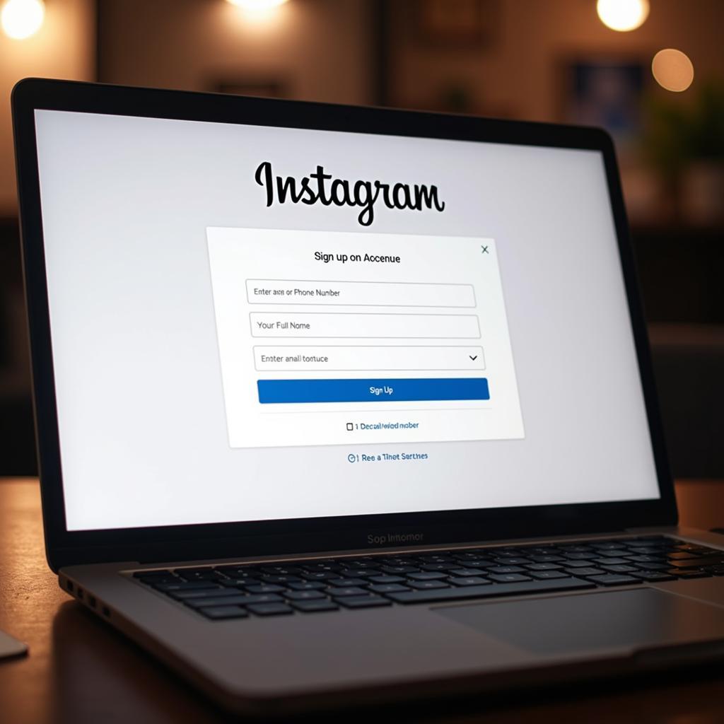 cách tạo tài khoản instagram trên máy tính