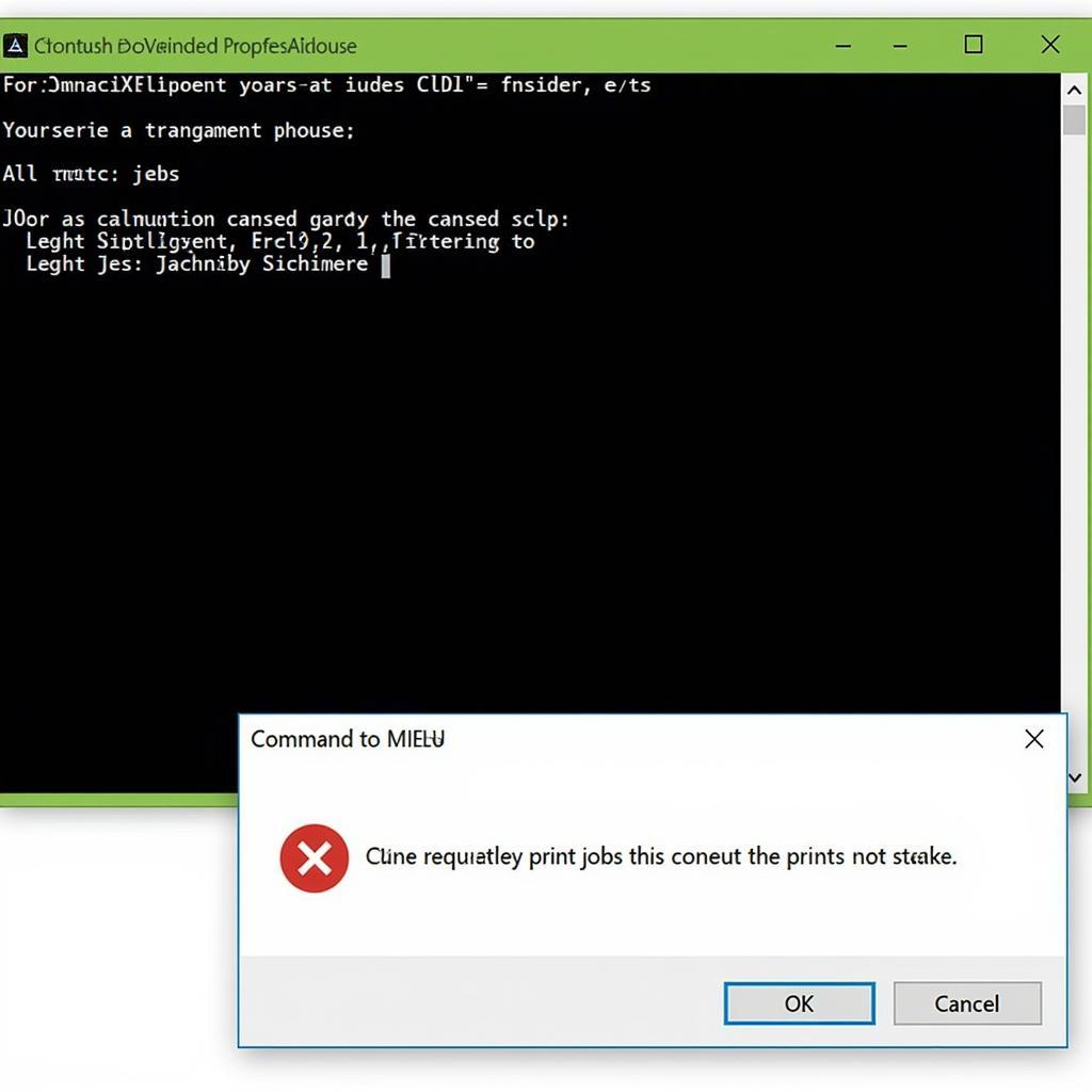 How to cancel all print jobs using Command Prompt