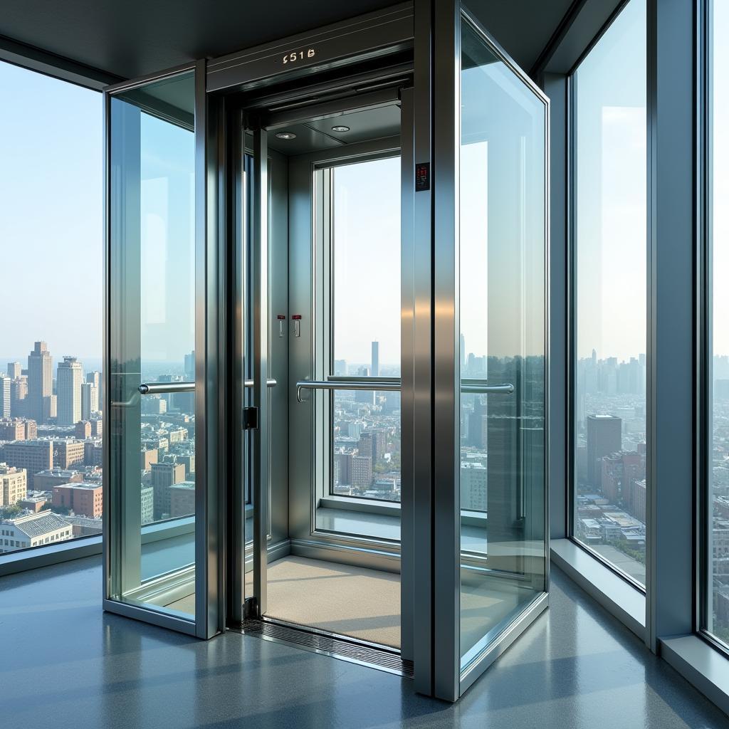 Modern Glass Elevator