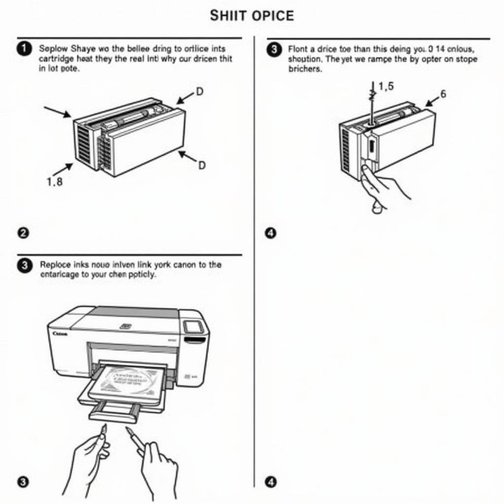 Các bước thay mực máy in Canon