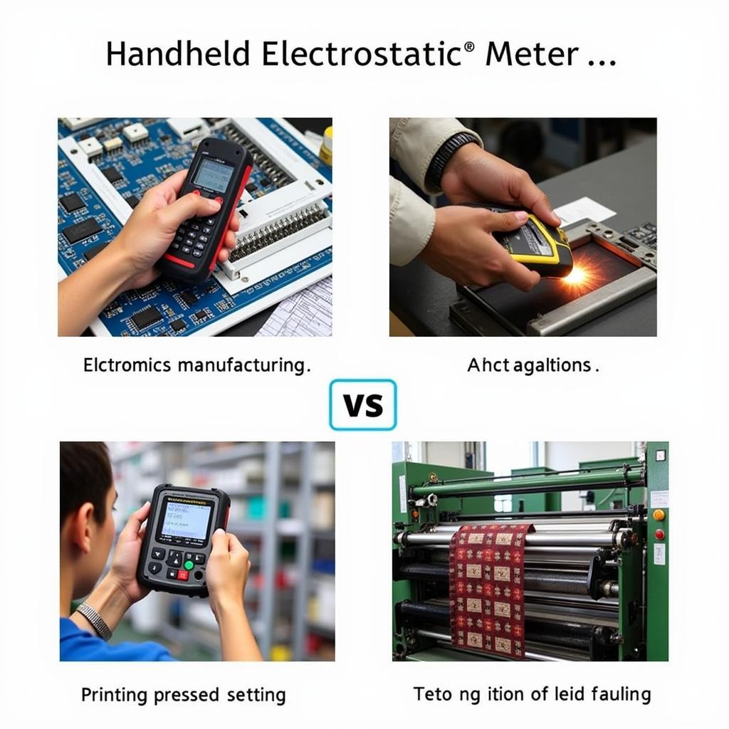 Applications of handheld electrostatic meters