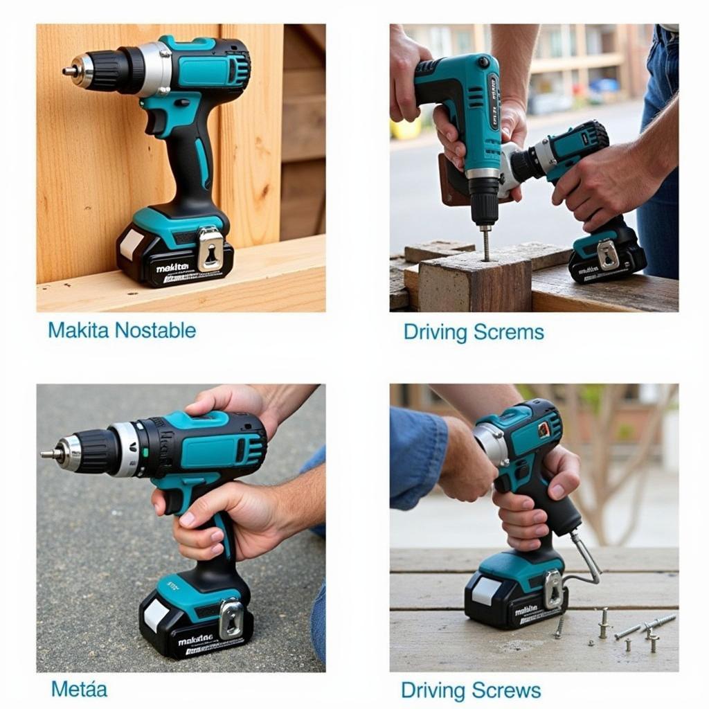 Ứng dụng máy khoan pin Makita 14.4V