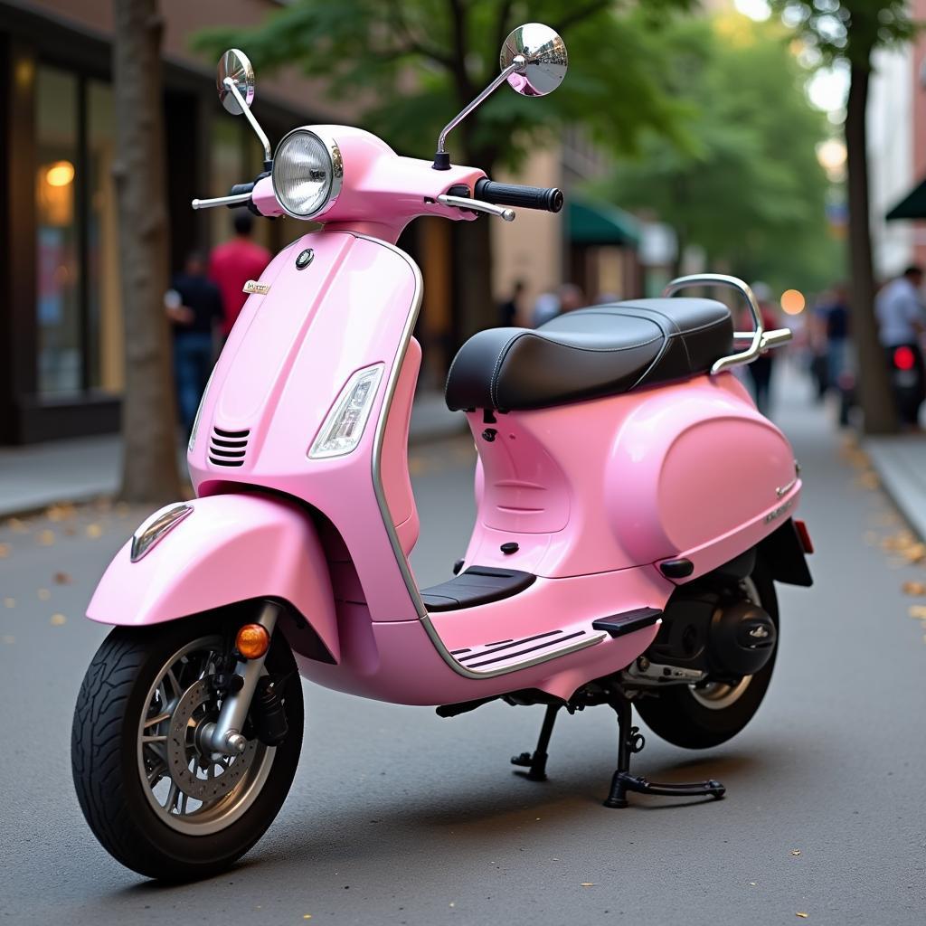 Xe máy điện Vespa cũ màu hồng