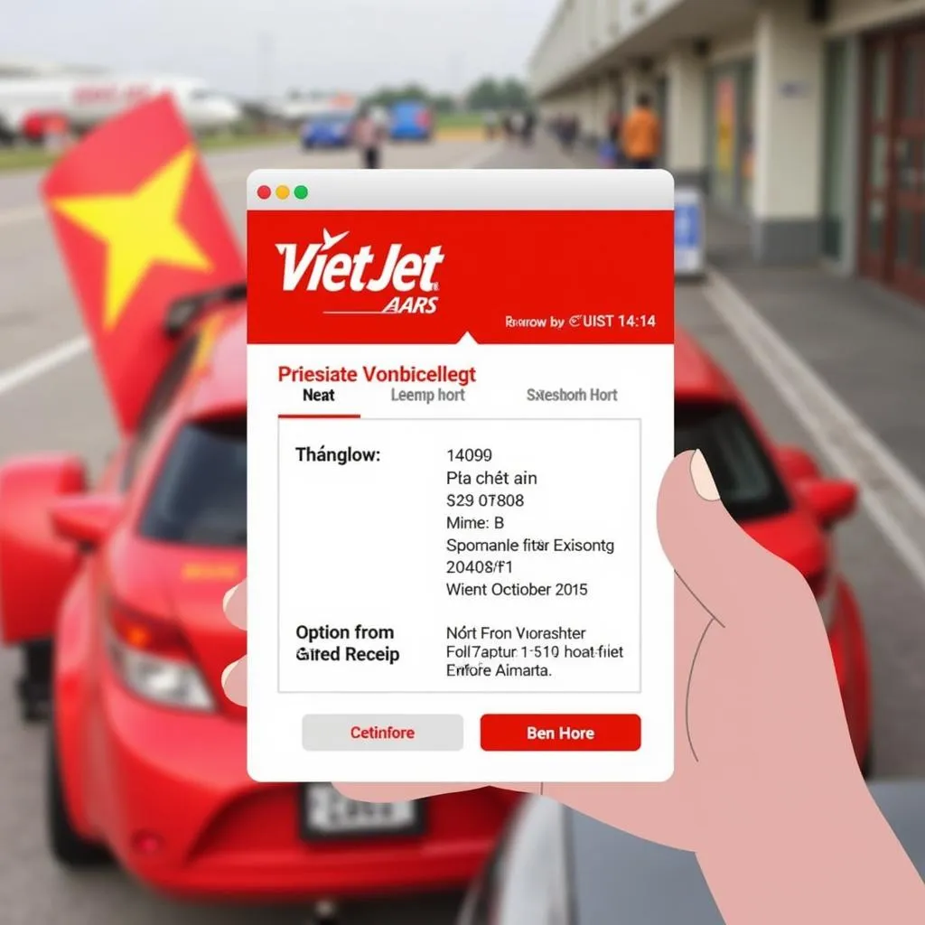 Xuất hóa đơn vé máy bay Vietjet