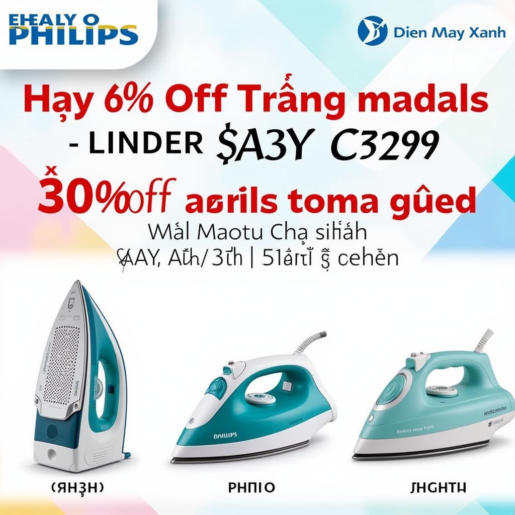 Bàn ủi Philips Điện Máy Xanh khuyến mãi