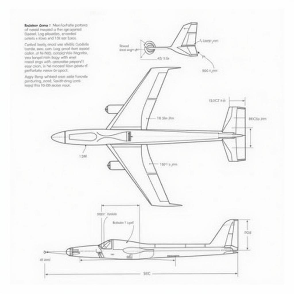 Bản vẽ máy bay mô hình cơ bản