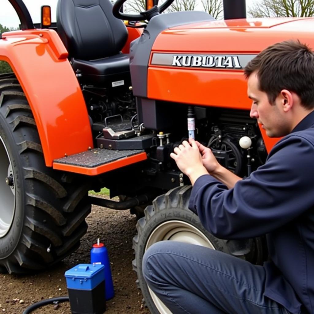 Bảo dưỡng máy cày Kubota cũ