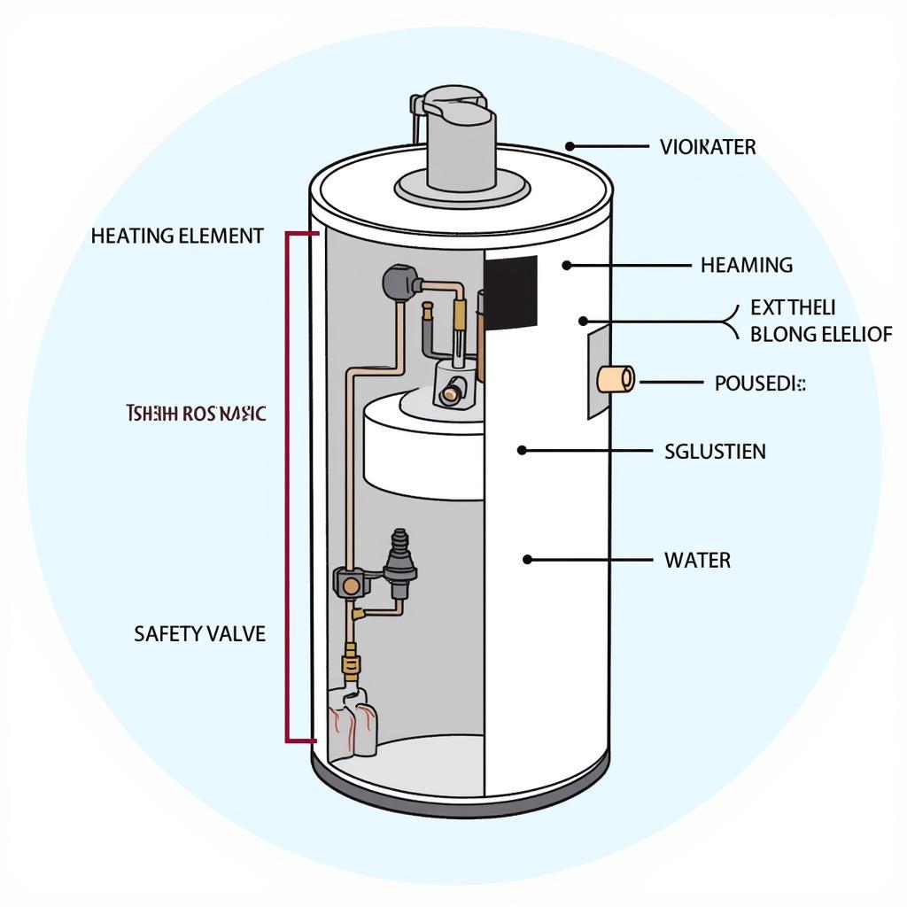 Các bộ phận của máy nước nóng lạnh