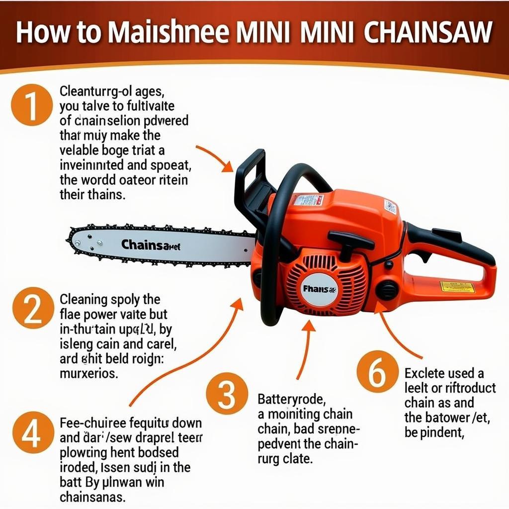 Các bước bảo dưỡng máy cưa xích mini chạy pin