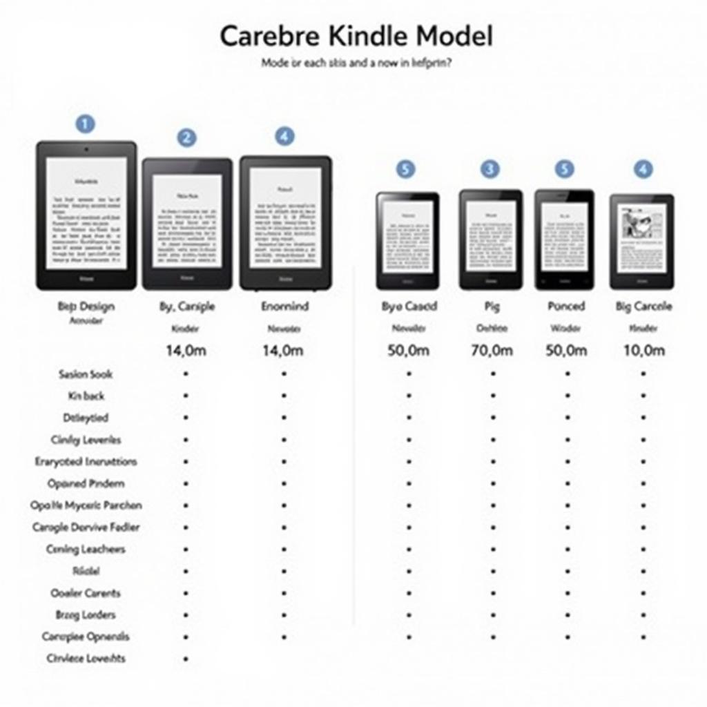 So sánh các đời máy Kindle