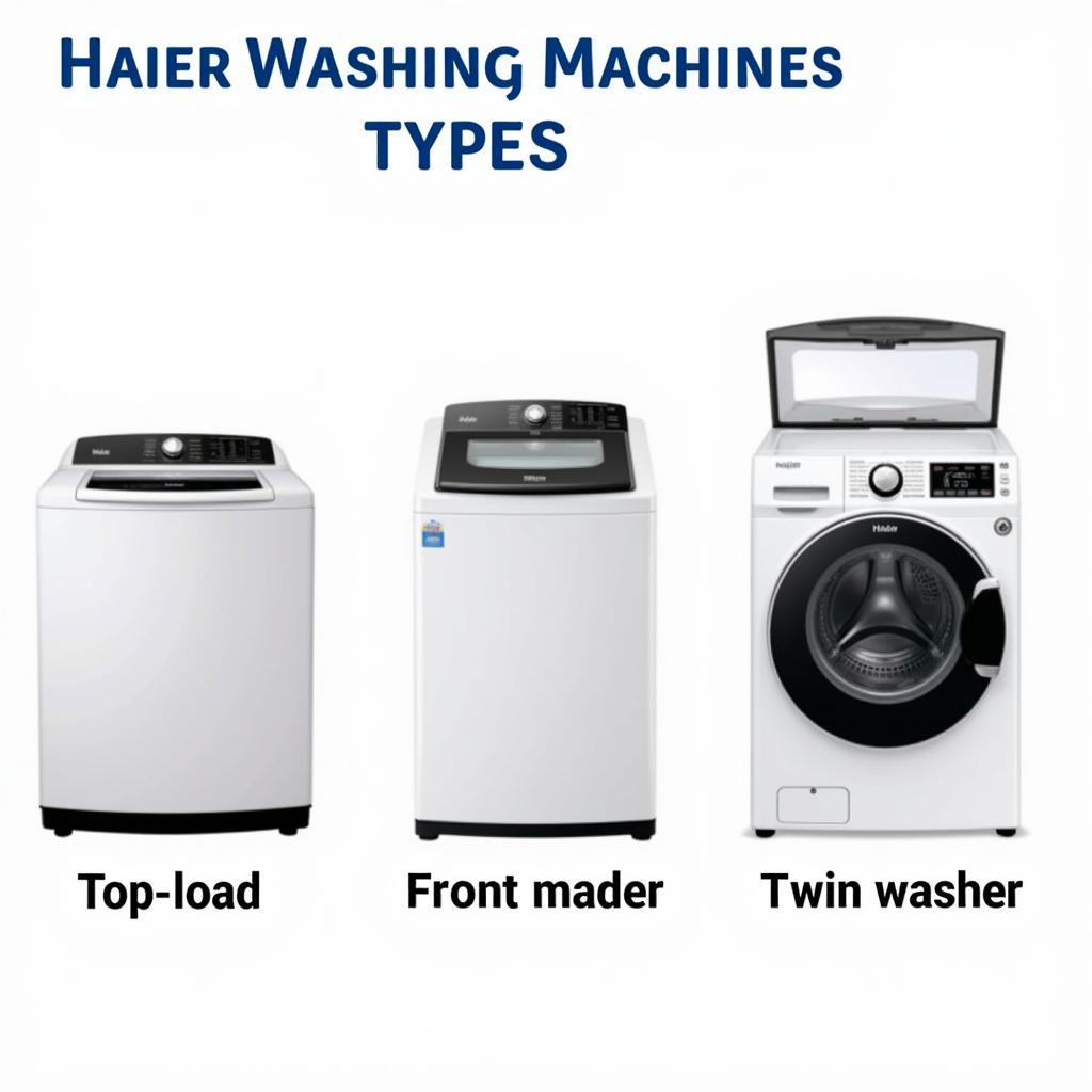 Các dòng máy giặt Haier phổ biến