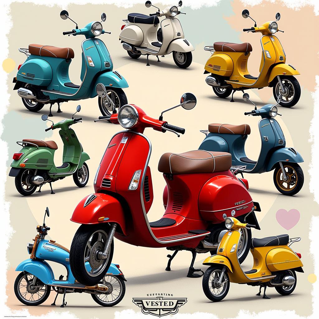 Các Dòng Xe Vespa Phổ Biến