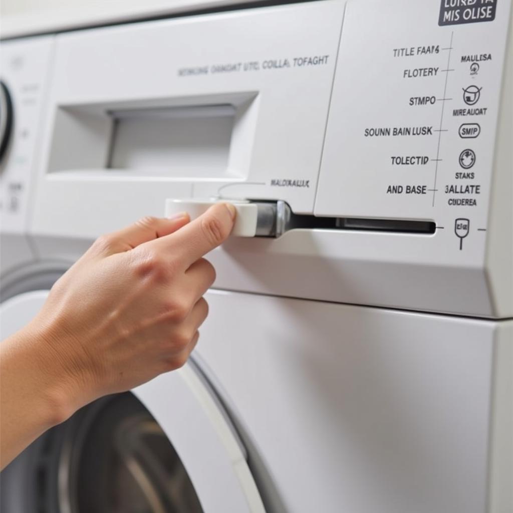 Cách mở khóa máy giặt Electrolux khi gặp sự cố