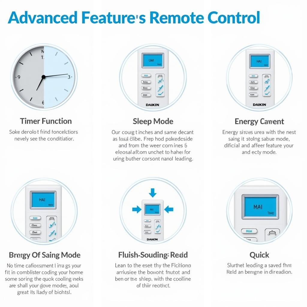 Chức Năng Nâng Cao Remote Máy Lạnh Daikin