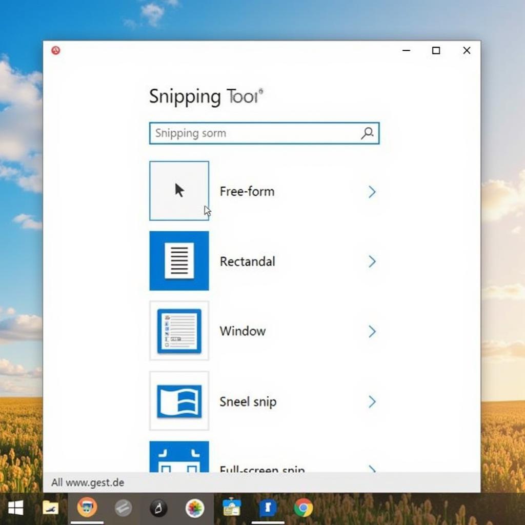 Sử dụng Snipping Tool trên Windows để chụp màn hình