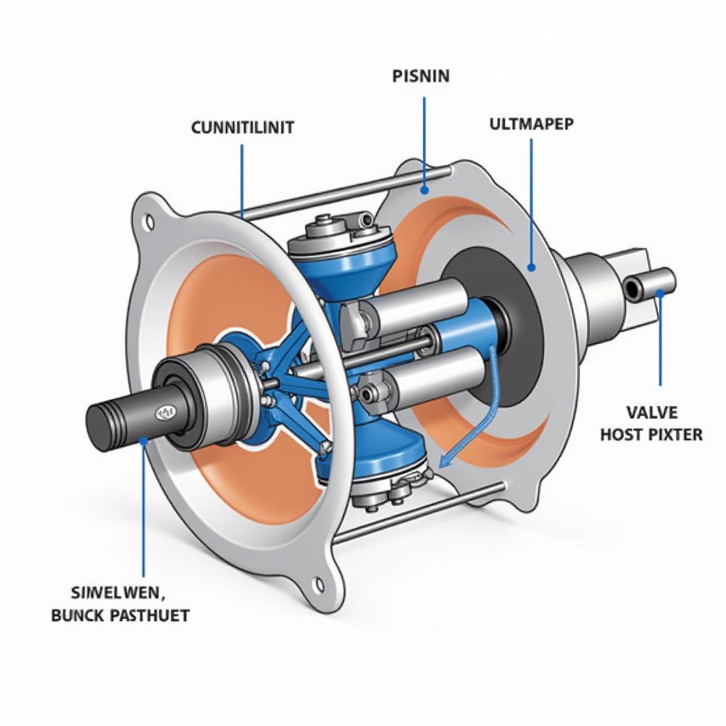 Cấu tạo đầu máy nén khí 2 piston