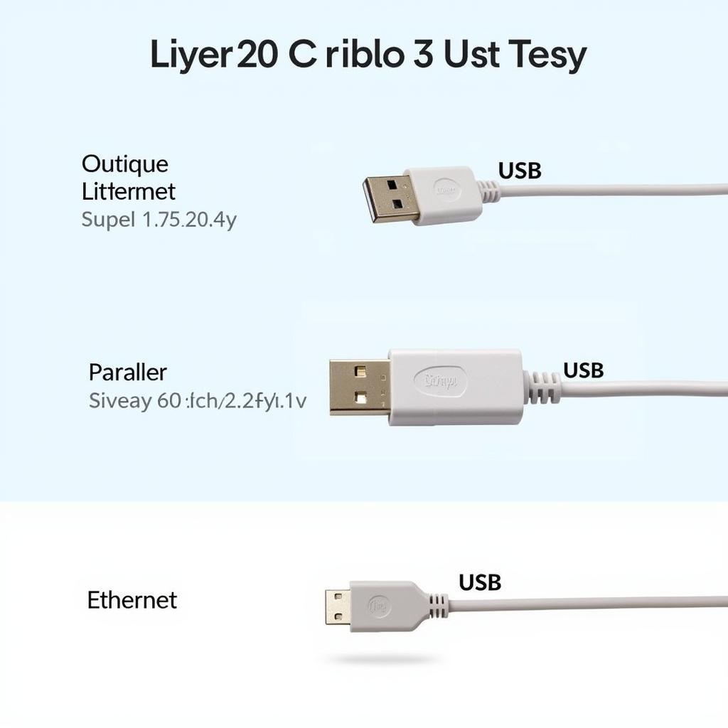 So sánh dây cáp máy in USB, Parallel và Ethernet