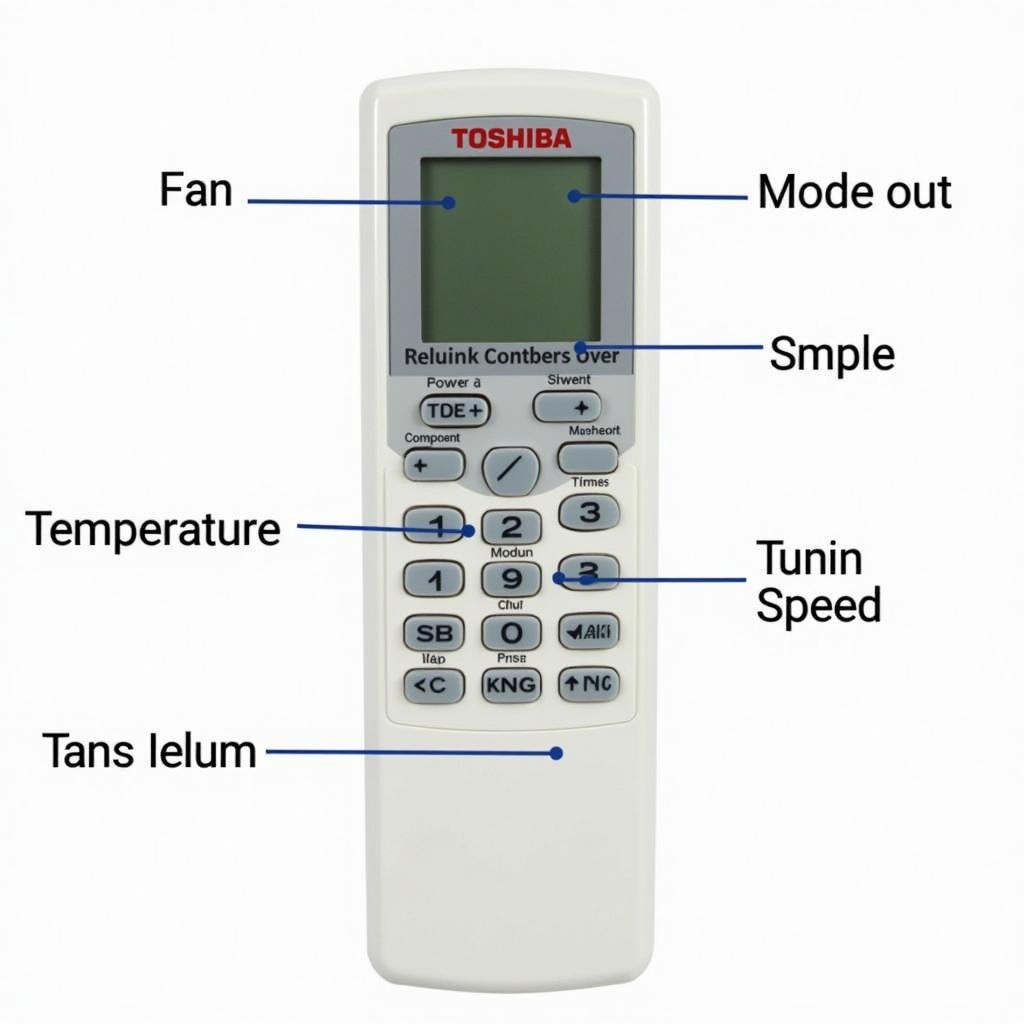 Điều khiển máy lạnh Toshiba