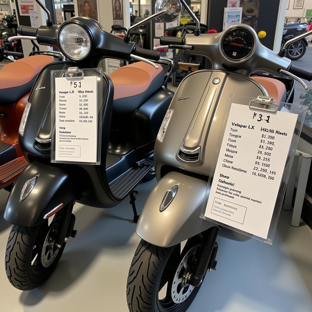 Giá xe máy điện Vespa LX 125 tại đại lý