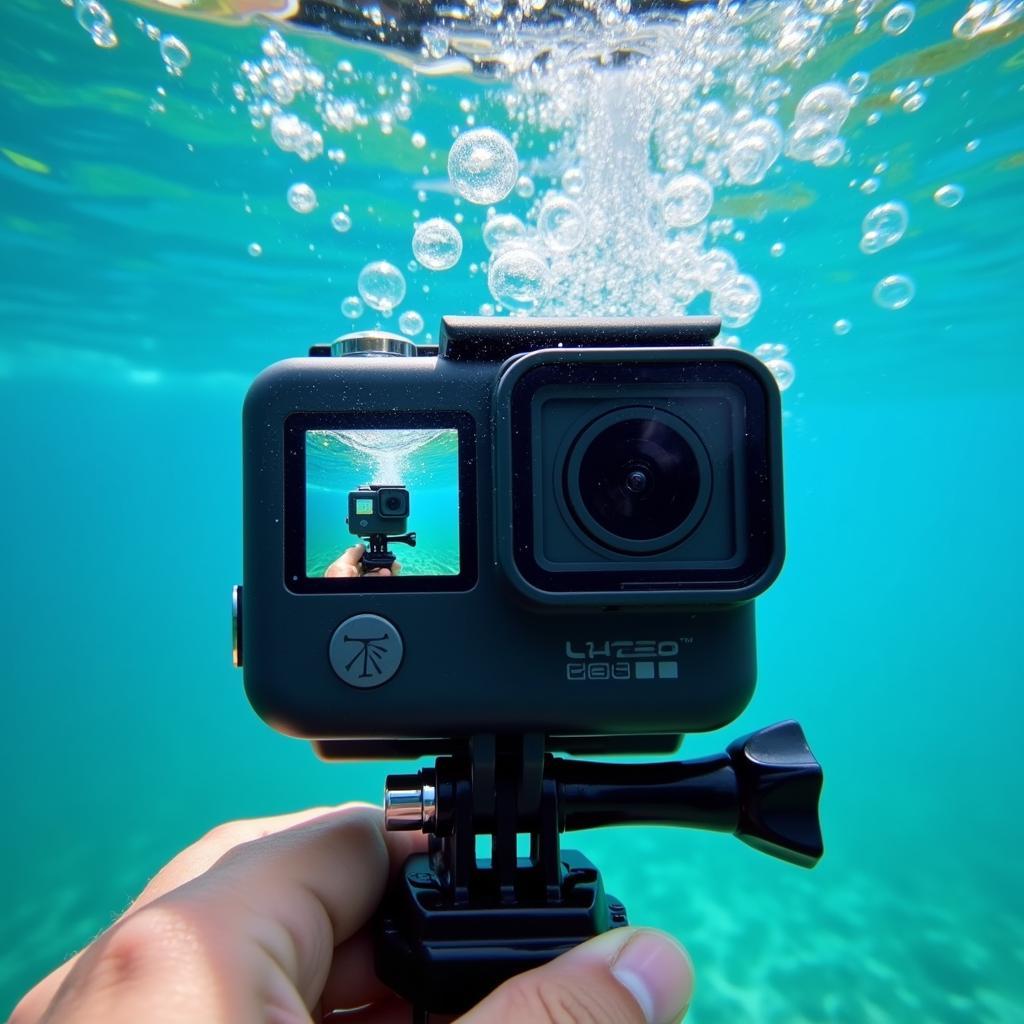 GoPro Hero 7 Black đang quay phim dưới nước