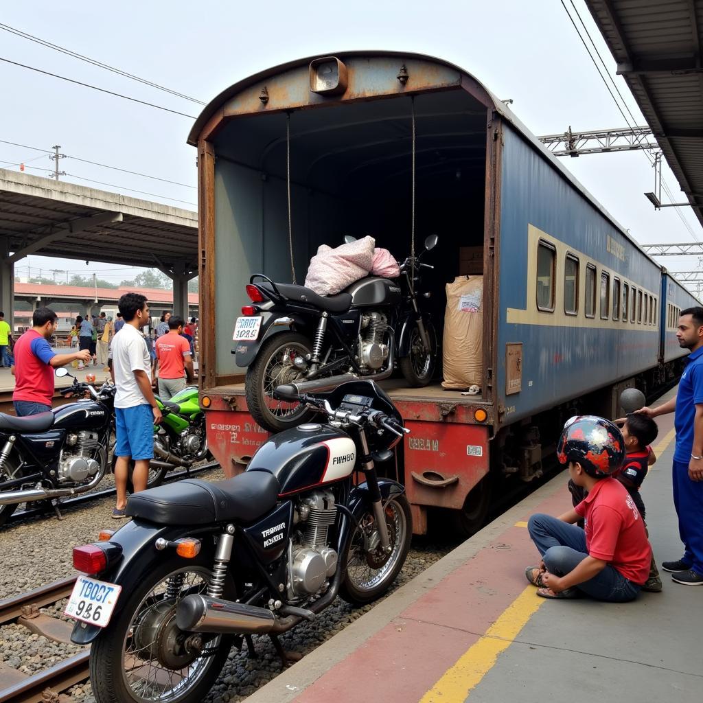 Gửi xe máy Hà Nội Sài Gòn bằng tàu hỏa