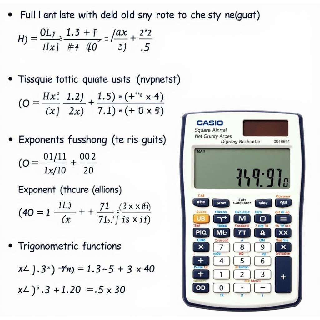 Hướng dẫn sử dụng máy tính Casio