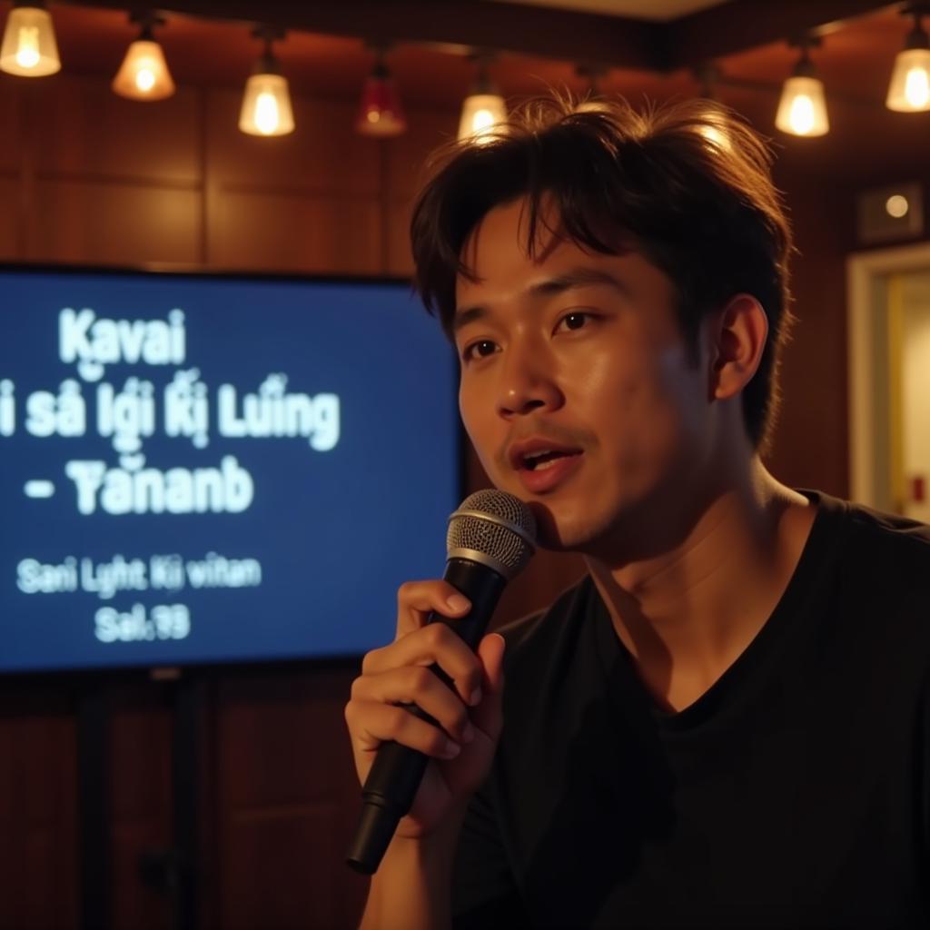 Karaoke "Hai Mái Nhà Tranh" Tone Nam - Ca Sĩ Trình Diễn