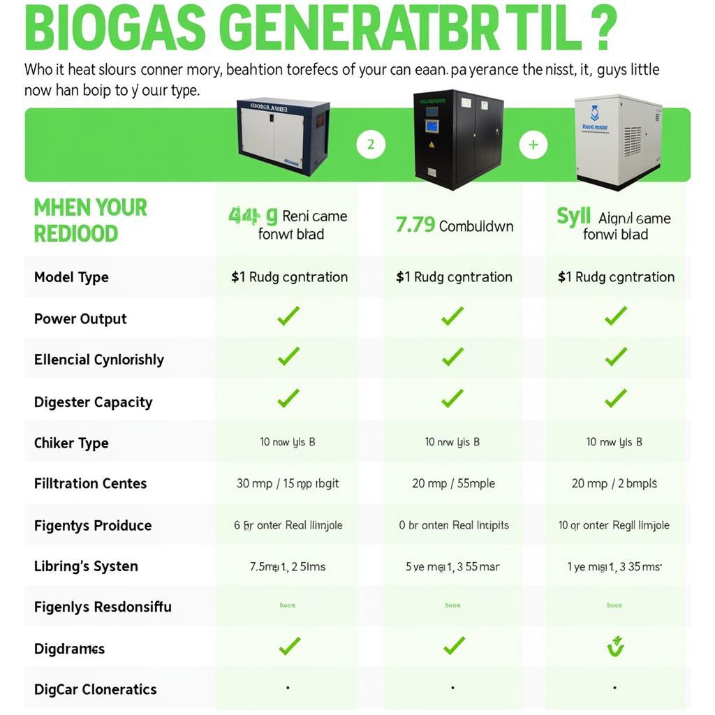 Lựa chọn máy phát điện biogas phù hợp