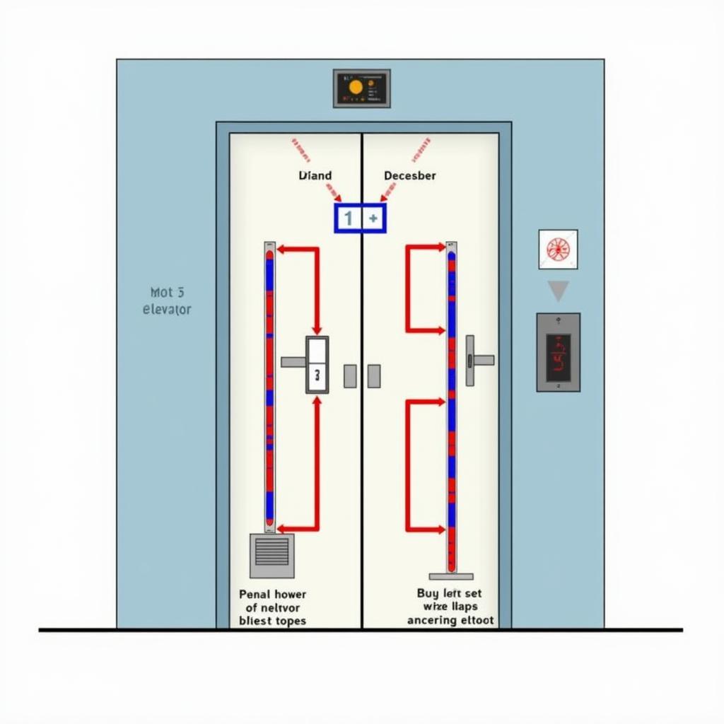 Mô phỏng hoạt động của mạch điện thang máy 2 tầng