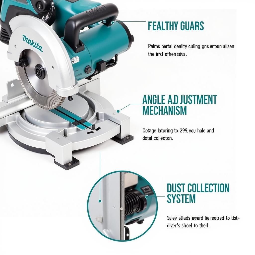 Máy cắt nhôm Makita LS1016: Tính năng