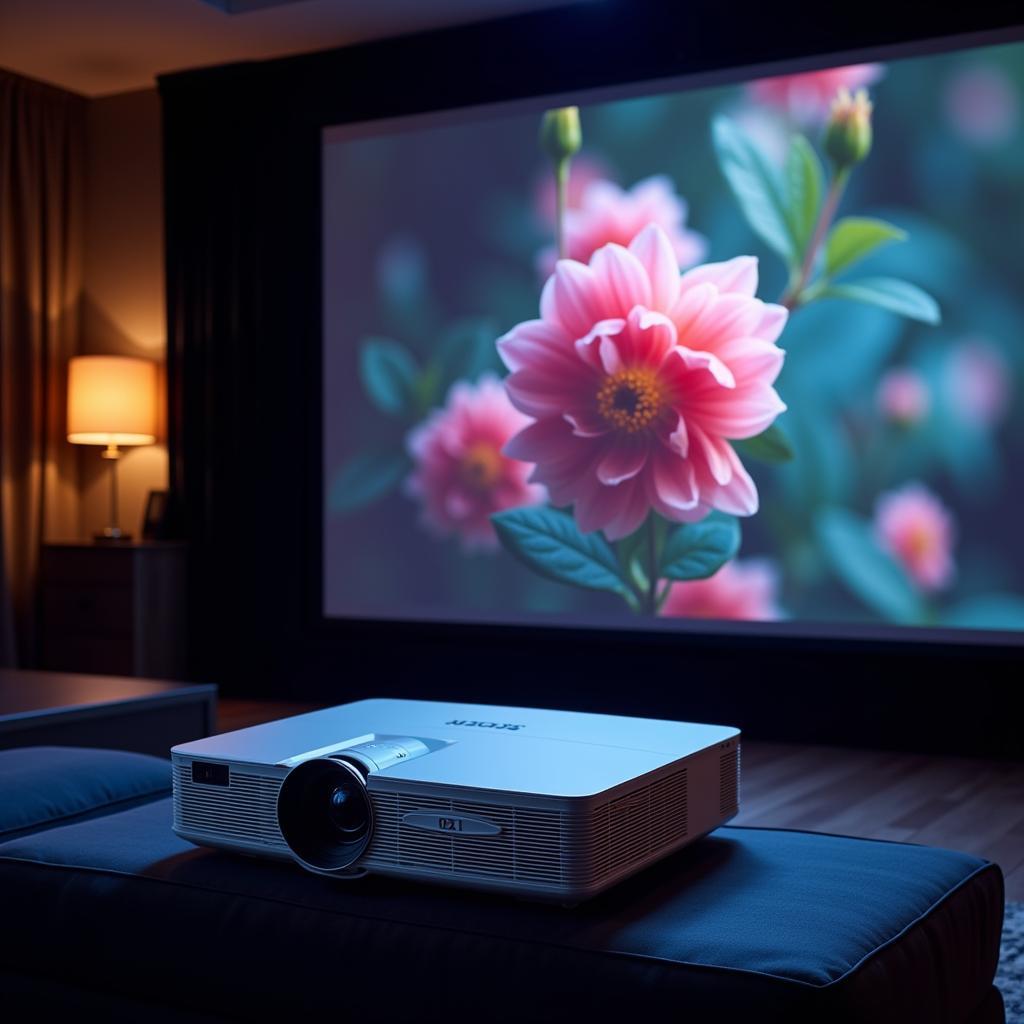 Máy chiếu laser 4K hiển thị hình ảnh sắc nét