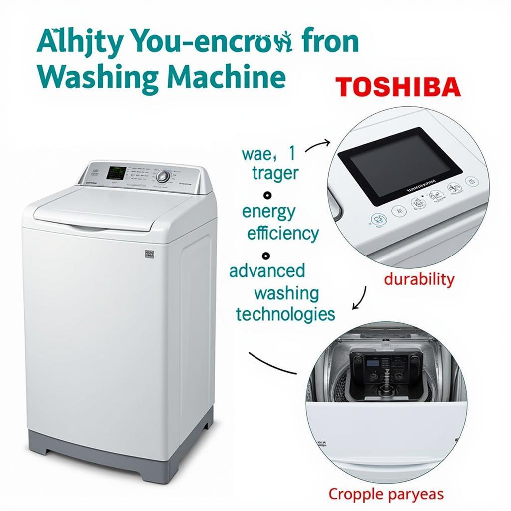 Máy giặt Nhật bãi Toshiba: Ưu điểm vượt trội