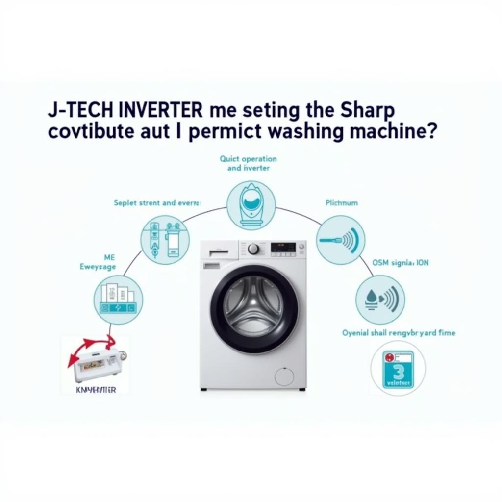 Máy giặt Sharp 10.2kg ES-U102HV-S: Công nghệ J-Tech Inverter