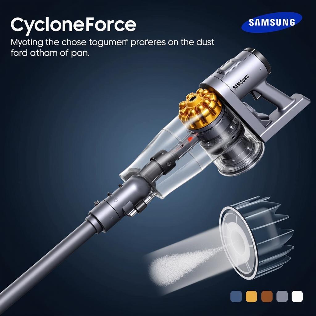 Máy hút bụi Samsung công nghệ CycloneForce