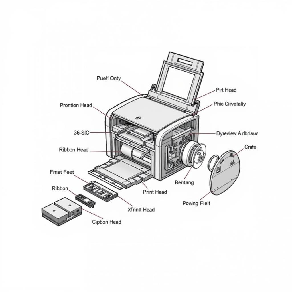 Máy in Epson LQ 310 và các bộ phận